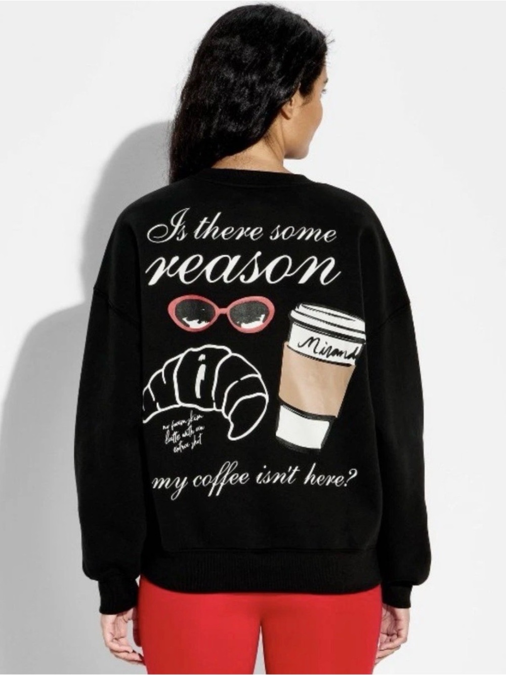 The Devil Wears Prada Black Graphic Sweatshirt Size Small *NEW